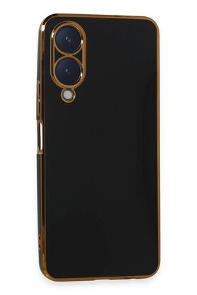 CepteToptan Vivo Y17S Kılıf Volet Silikon - Siyah - DROPX8284-5824