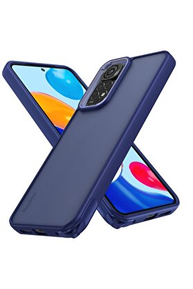 CepteToptan Xiaomi Redmi Note 11 Kılıf Elegant Kapak - Lacivert - DROPX4163-4822