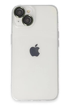 CepteToptan iPhone 14 Kılıf Luko Lens Silikon - Yeşil - DROPX8178-8075