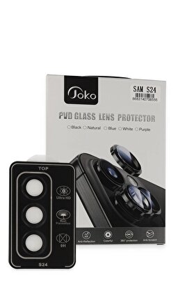 CepteToptan Samsung Galaxy S24 PVD Metal Kamera Lens - Siyah - DROPX1951-5221
