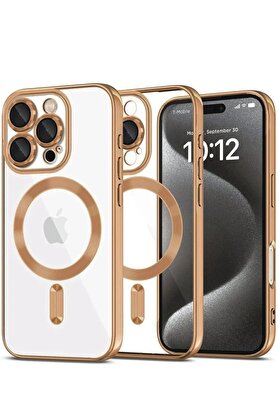CepteToptan iPhone 16 Pro Kılıf Kross Magneticsafe Kapak - Çöl Titanyum - DROPX2907-6015
