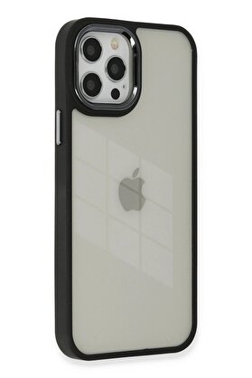 CepteToptan iPhone 12 Pro Max Kılıf Dora Kapak - Siyah - DROPX9583-8174