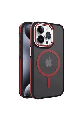 CepteToptan iPhone 13 Pro Max Winner Magsafe Kapak - Kırmızı - DROPX4733-7937