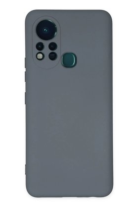CepteToptan İnfinix Hot 11s Kılıf Nano içi Kadife Silikon - Gri - DROPX2283-5309