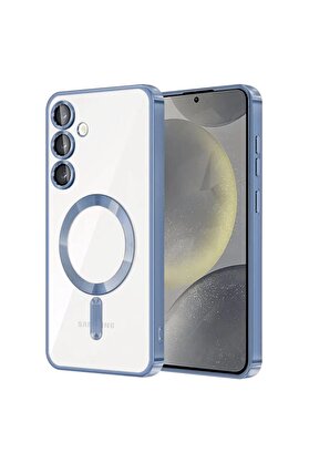 CepteToptan Samsung Galaxy S23 Kılıf Kross Magneticsafe Kapak - Sierra Blue - DROPX3839-9386