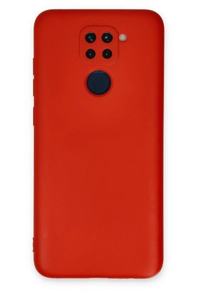 CepteToptan Xiaomi Redmi Note 9 Kılıf Nano içi Kadife Silikon - Kırmızı - DROPX3358-2437