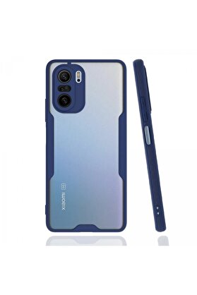 CepteToptan Xiaomi Poco F3 Kılıf Platin Silikon - Lacivert - DROPX7770-4488