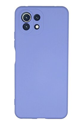 CepteToptan Xiaomi Mİ 11 Lite Kılıf Nano içi Kadife Silikon - Lila - DROPX9160-6441