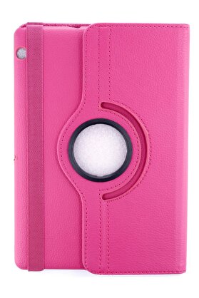 CepteToptan Huawei MediaPad T3 10 / 9.6 Kılıf 360 Tablet Deri Kılıf - Pembe - DROPX4537-8985