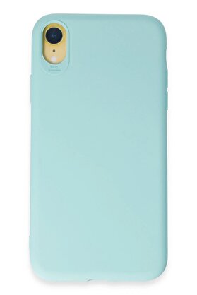 CepteToptan iPhone XR Kılıf First Silikon - Turkuaz - DROPX4803-7362