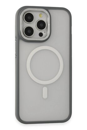 CepteToptan iPhone 14 Pro Kılıf Rocky Magsafe Kapak - Gümüş - DROPX3927-8614