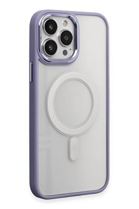 CepteToptan iPhone 15 Pro Max Kılıf Room Magneticsafe Silikon - Lila - DROPX8517-2626