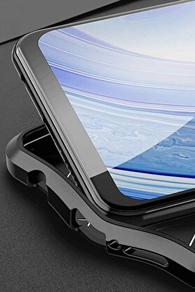 CepteToptan Xiaomi Redmi Note 9 Pro Kılıf Auto Focus Kapak - Kırmızı - DROPX7576-4721
