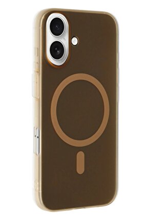 CepteToptan iPhone 16 Plus Tuna PC Slim Magsafe Kapak - Desert - DROPX5318-1092