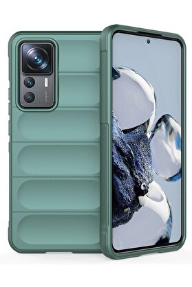CepteToptan Xiaomi Mi 12T Pro Kılıf Optimum Silikon - Koyu Yeşil - DROPX4446-5556