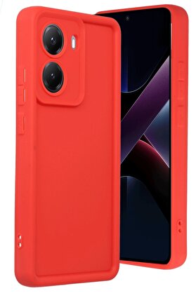 CepteToptan Xiaomi Poco X7 Pro Viera Silikon - Kırmızı - DROPX6030-2781
