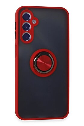 CepteToptan Samsung Galaxy M34 5G Kılıf Montreal Yüzüklü Silikon Kapak - Kırmızı - DROPX5386-7669