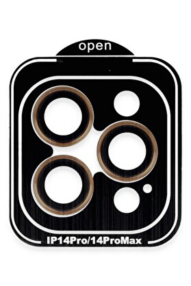CepteToptan iPhone 15 Pro Max PVD Metal Kamera Lens - Turuncu - DROPX6249-9690