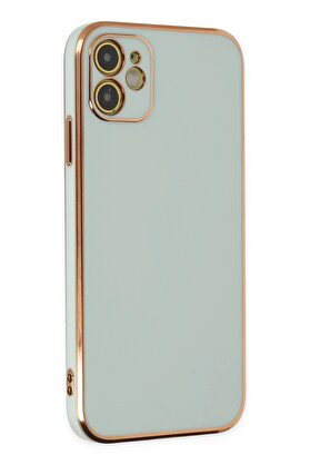 CepteToptan iPhone 12 Kılıf Volet Silikon - Açık Yeşil - DROPX9208-9601