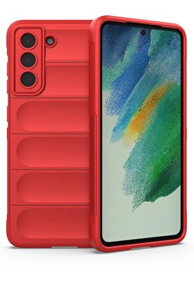 CepteToptan Samsung Galaxy S22 Plus Kılıf Optimum Silikon - Kırmızı - DROPX6930-4110