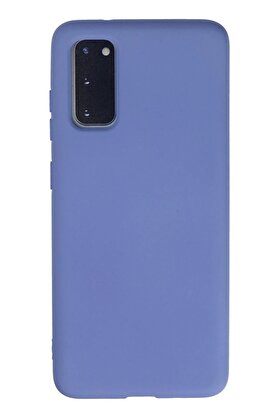 CepteToptan Samsung Galaxy S20 Kılıf Nano içi Kadife Silikon - Lila - DROPX5437-7009