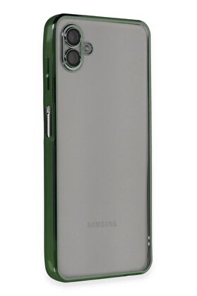CepteToptan Samsung Galaxy A04 Kılıf Lensli Silikon - Yeşil - DROPX5421-6258
