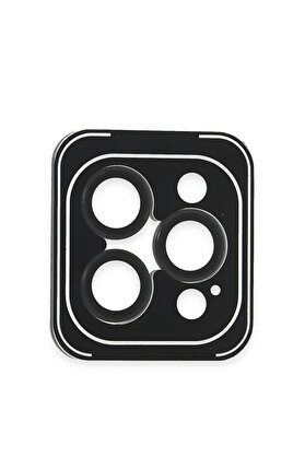 CepteToptan iPhone 16 Pro Max PVD Metal Kamera Lens - Siyah - DROPX9956-7411