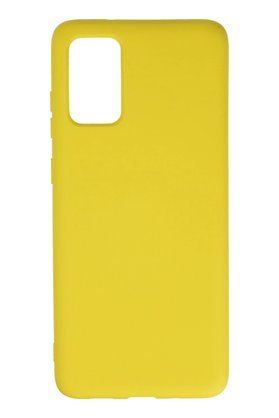 CepteToptan Samsung Galaxy S20 Plus Kılıf Nano içi Kadife Silikon - Sarı - DROPX2096-4759