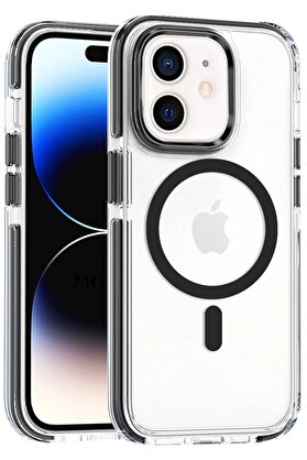 CepteToptan iPhone 11 Bella Magsafe Kapak - Siyah - DROPX2094-8187