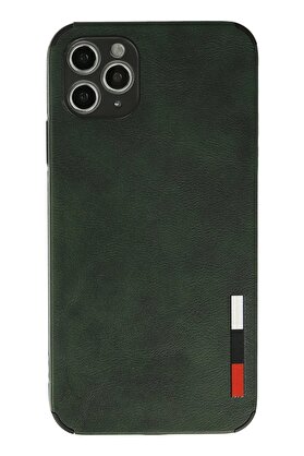 CepteToptan iPhone 11 Pro Kılıf Loop Deri Silikon - Yeşil - DROPX1093-4100