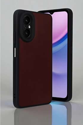 CepteToptan Realme 12 Lite Kılıf Aras Deri Kapak - Bordo - DROPX6127-2402