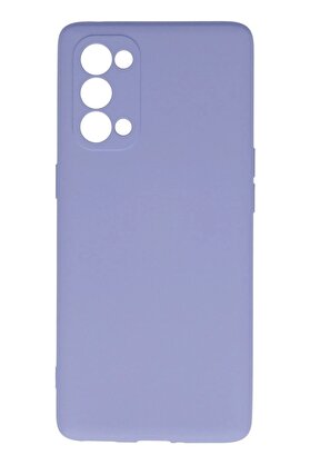 CepteToptan Oppo Reno 5 Pro Kılıf Nano içi Kadife Silikon - Lila - DROPX7976-8307