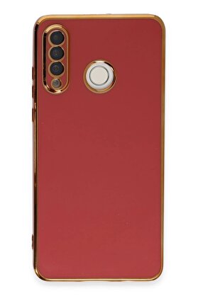 CepteToptan Huawei P30 Lite Kılıf Volet Silikon - Kırmızı - DROPX2272-6697