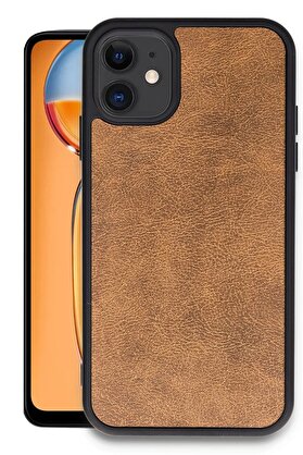 CepteToptan iPhone 11 Kılıf Aras Deri Kapak - Taba - DROPX7924-7185