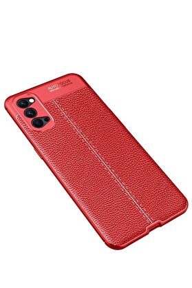 CepteToptan Oppo Reno 4 Pro Kılıf Auto Focus Kapak - Kırmızı - DROPX5334-2131