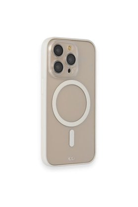 CepteToptan iPhone 14 Pro Max Kılıf Grand Magneticsafe Kapak - Beyaz - DROPX7867-4305