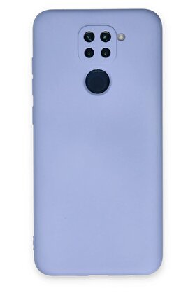 CepteToptan Xiaomi Redmi Note 9 Kılıf Nano içi Kadife Silikon - Lila - DROPX2270-8378