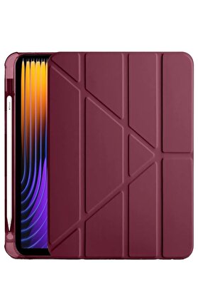 CepteToptan Xiaomi Pad 7 Pro Kılıf Kalemlikli Mars Tablet Kılıfı - Mor - DROPX1632-1867