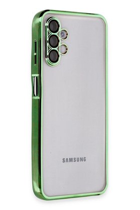 CepteToptan Samsung Galaxy A04S Kılıf Lensli Silikon - Yeşil - DROPX9536-6857