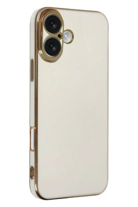 CepteToptan iPhone 16 Kılıf Volet Silikon - Beyaz - DROPX7335-5756