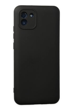 CepteToptan Samsung Galaxy A03 Kılıf Nano içi Kadife Silikon - Siyah - DROPX8079-4822