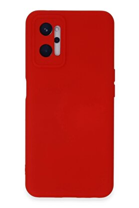 CepteToptan Realme 9i 4G Kılıf Nano içi Kadife Silikon - Kırmızı - DROPX2773-7987
