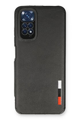 CepteToptan Xiaomi Redmi Note 11 Kılıf Loop Deri Silikon - Siyah - DROPX5985-2165