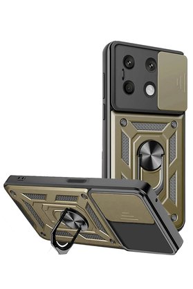 CepteToptan Xiaomi Redmi Note 13 4G Kılıf Pars Lens Yüzüklü Silikon - Gold - DROPX8167-2835