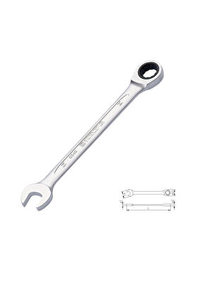 Ethab Ti̇caret Mey İthalat® İzeltaş 0340 Cırcır Kombi̇ne Anahtar 18 Mm