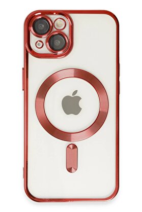 CepteToptan iPhone 14 Plus Kılıf Kross Magneticsafe Kapak - Kırmızı - DROPX9134-9898