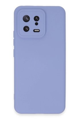 CepteToptan Xiaomi Mi 13 Kılıf Nano içi Kadife Silikon - Lila - DROPX9948-4283
