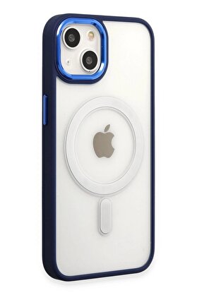 CepteToptan iPhone 15 Pro Kılıf Room Magneticsafe Silikon - Lacivert - DROPX5487-5359