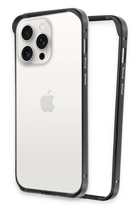 CepteToptan iPhone 15 Pro Land Bumper Koruma Kapak - Siyah - DROPX1390-7466