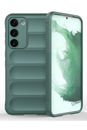 CepteToptan Samsung Galaxy S23 Plus Kılıf Optimum Silikon - Koyu Yeşil - DROPX7313-9070